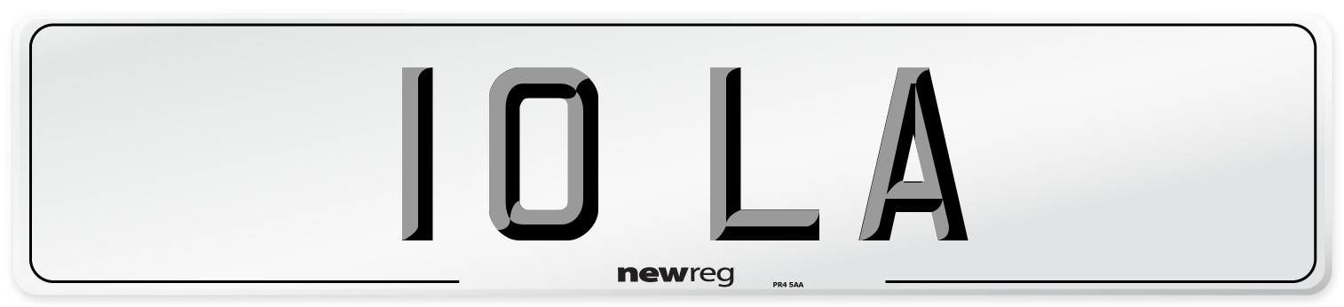 10 LA Number Plate from New Reg